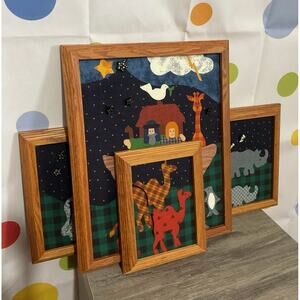 NEW Artisan Framed 3 PC Noah’s Ark Set